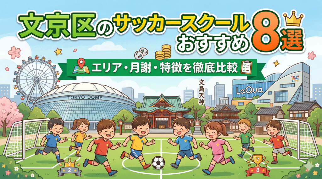【2026年最新】文京区のサッカースクールおすすめ8選｜エリア・月謝・特徴を徹底比較