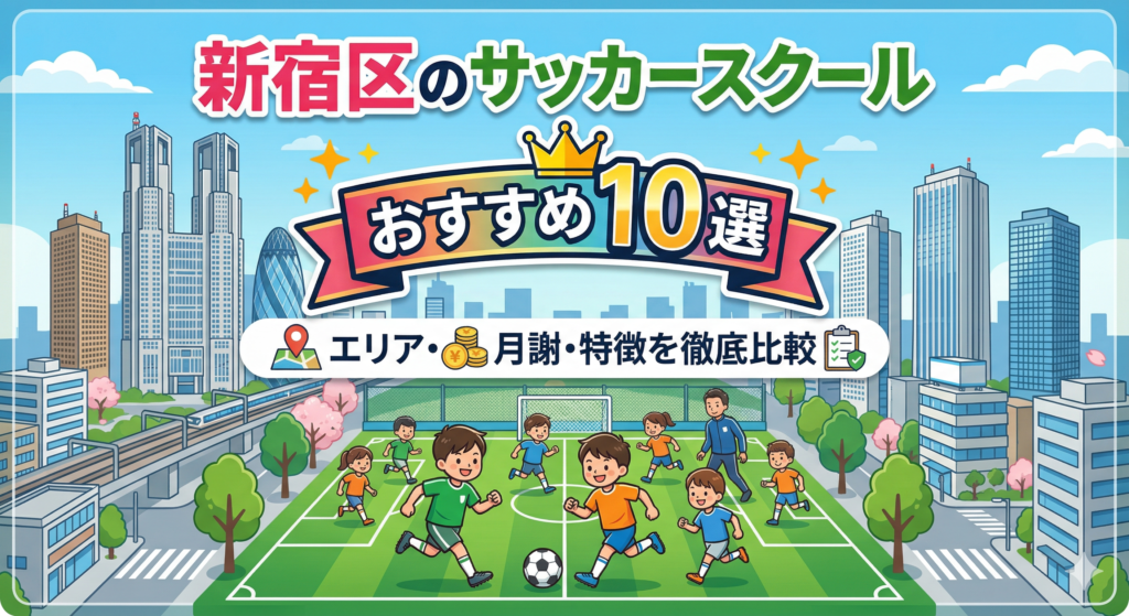 【2026年最新】新宿区のサッカースクールおすすめ10選｜エリア・月謝・特徴を徹底比較