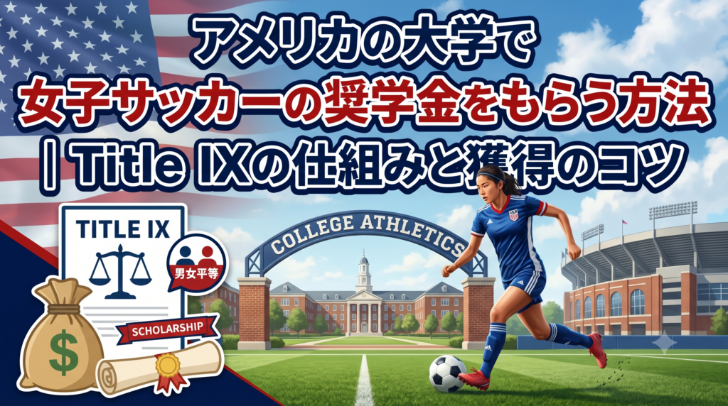 アメリカの大学で女子サッカーの奨学金をもらう方法｜Title IXの仕組みと獲得のコツ
