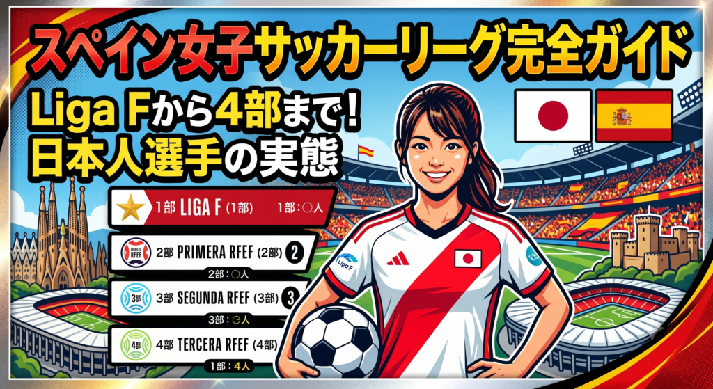 スペイン女子サッカーリーグ完全ガイド｜Liga Fから4部まで日本人選手の実態