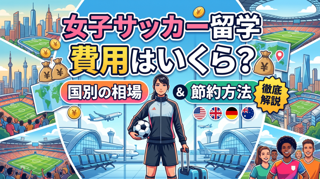 【2026年最新】女子サッカー留学の費用はいくら？国別の相場と節約方法を徹底解説
